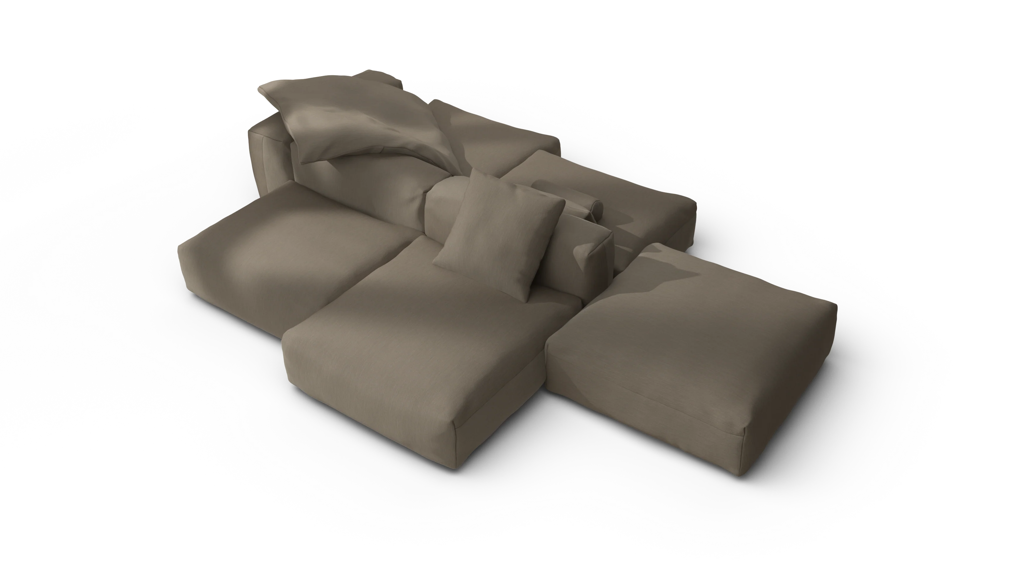 vetsak | Sofa Set 09 - The Island - Terrain - Driftwood | Modular Sofa | 7 Seater | Sofa Island - Image 3