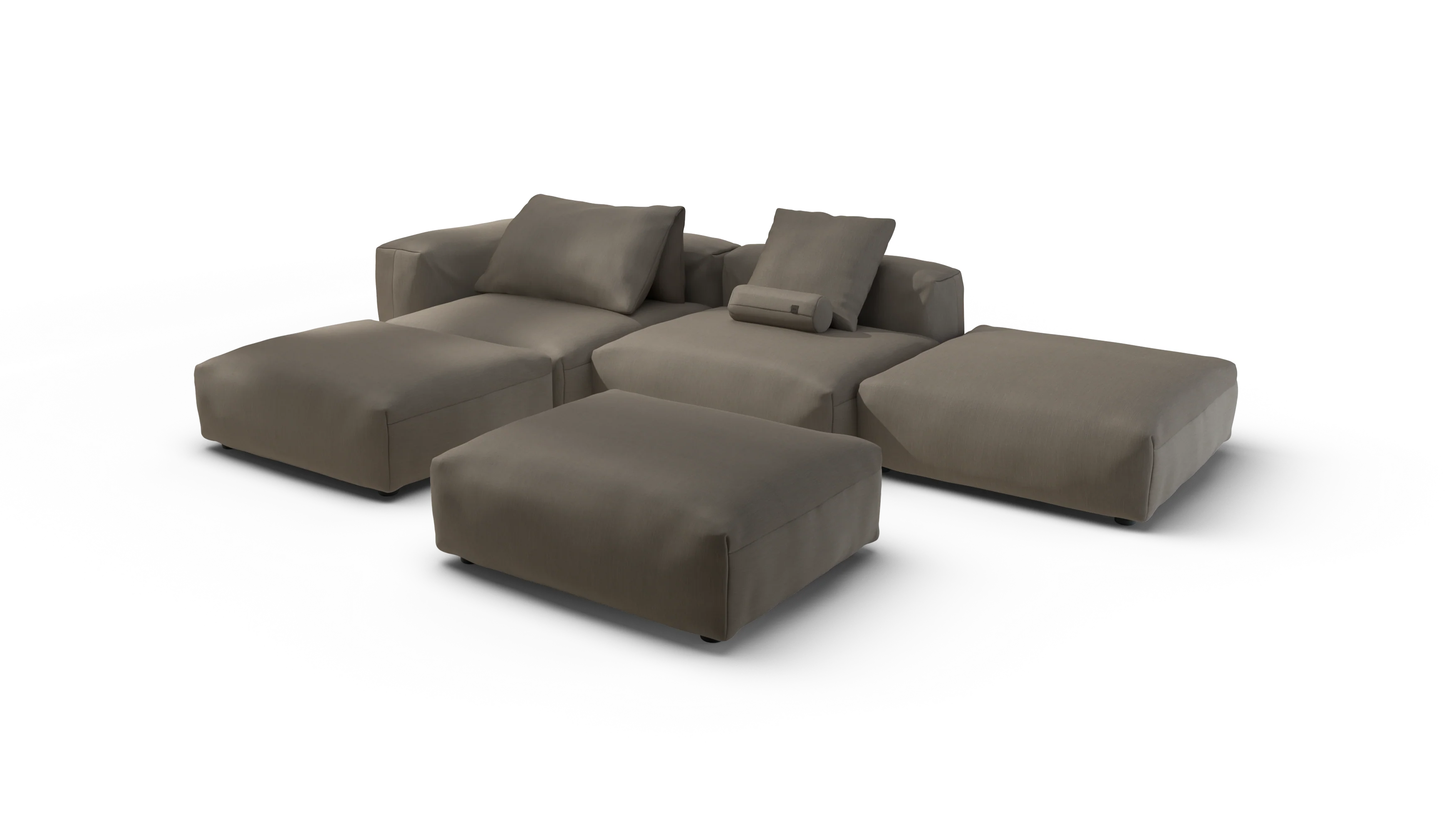 vetsak | Sofa Set 09 - The Island - Terrain - Driftwood | Modular Sofa | 7 Seater | Sofa Island - Image 4