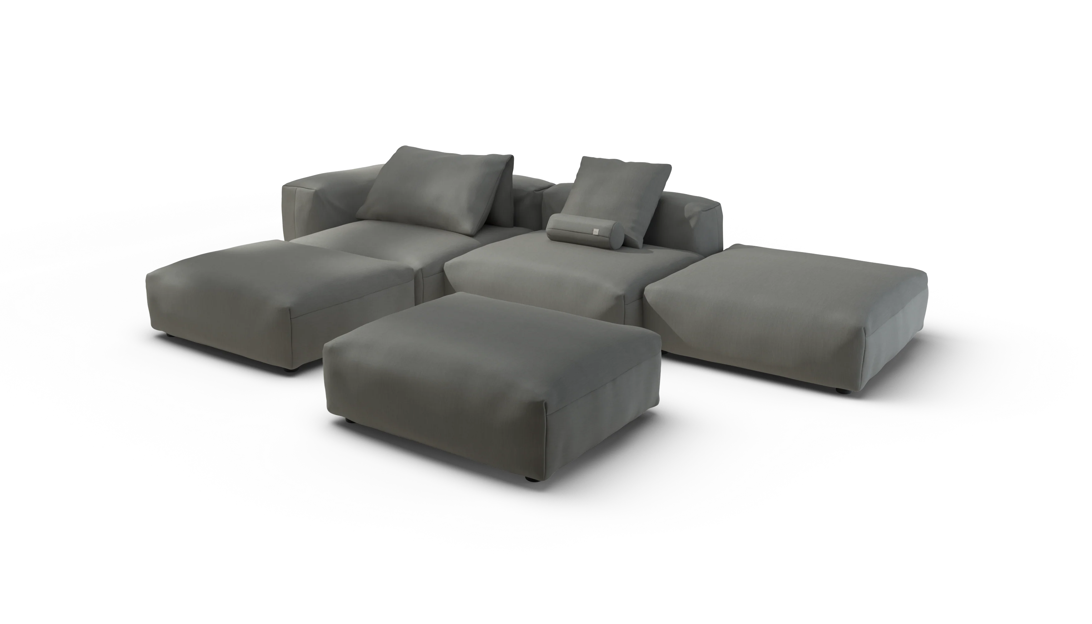 vetsak | Sofa Set 09 - The Island - Terrain - Flint | Modular Sofa | 7 Seater | Sofa Island - Image 4