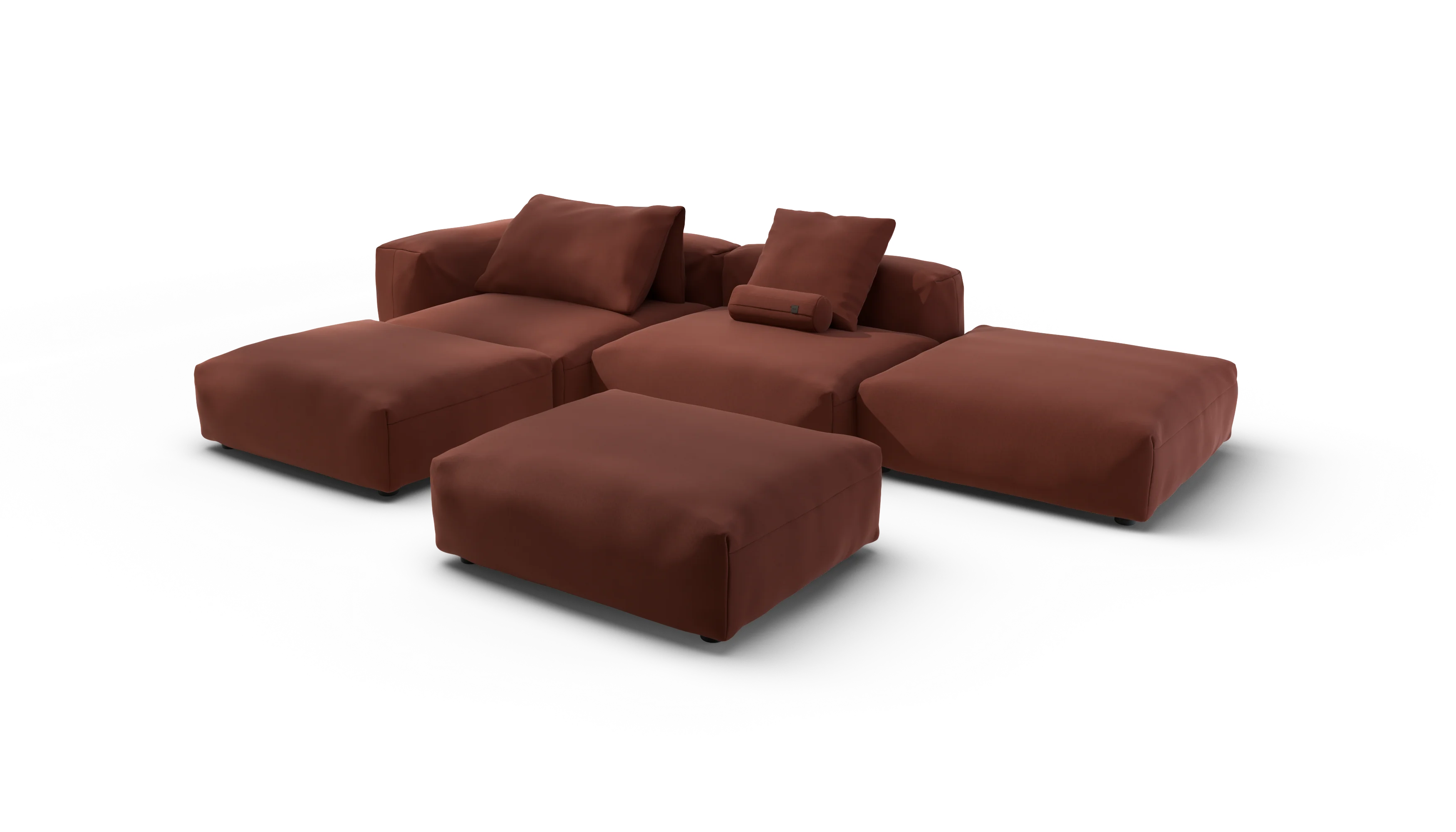 vetsak | Sofa Set 09 - The Island - Terrain - Saffron | Modular Sofa | 7 Seater | Sofa Island - Image 4